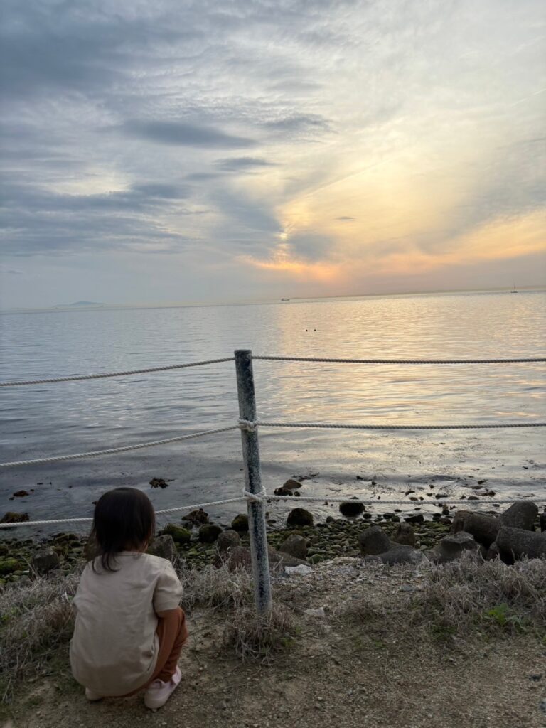 淡路島の夕陽